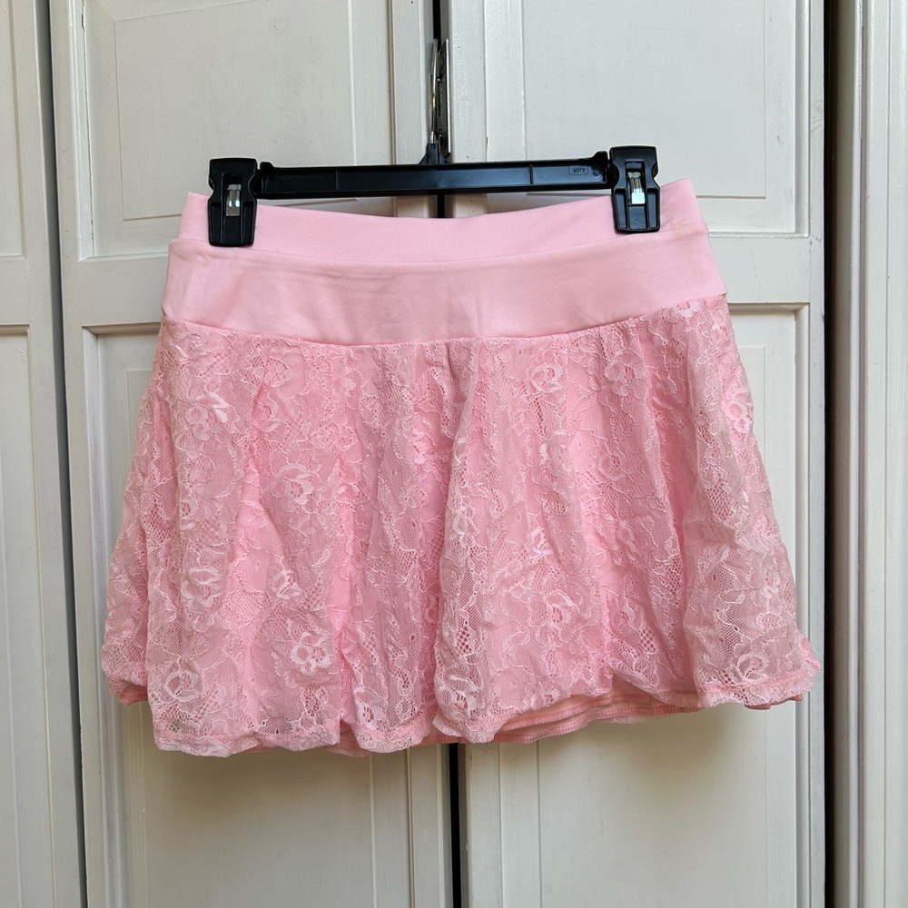 Pink Lace Women's Skirt